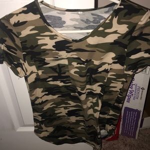 Camo short sleeve shirt